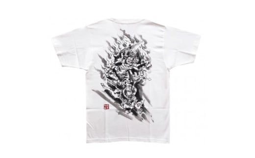 手描きTシャツ 仏画 大威徳明王 白 (半袖 Mサイズ)【1615022】 2078507 - 大阪府和泉市
