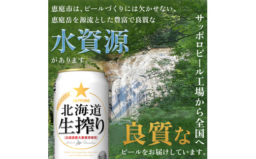 『定期便：全4回』北海道生搾り350ml×24本