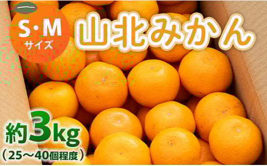 山北みかん (S,Mサイズ) 3kg 秀品 約25～40個入り 甘い - 果物 フルーツ 柑橘類 温州みかん ミカン 蜜柑 甘い おいしい 美味しい 山北みらい 高知県 香南市 yk-0050 1367374 - 高知県香南市