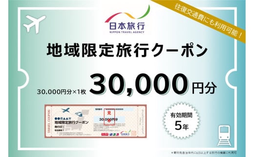 岐阜県可児市　日本旅行　地域限定旅行クーポン30,000円分【旅行 トラベル クーポン 宿泊 観光 体験 家族 友達 チケット ホテル 旅館】