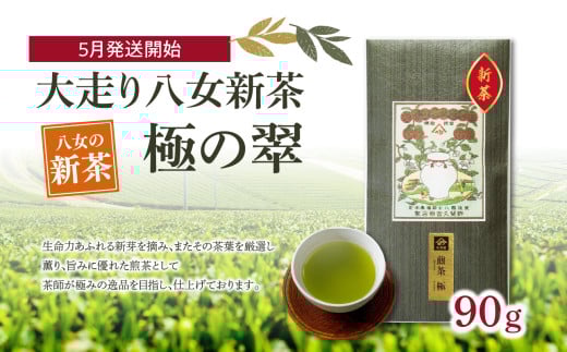 【2025年新茶】<八女茶>大走り八女新茶 極の翠 90g【2025年5月発送開始】 638745 - 福岡県八女市