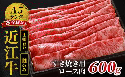 近江牛「かど萬」すき焼き用ロース肉 約600g 1426251 - 滋賀県大津市