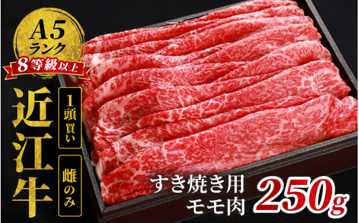 近江牛「かど萬」すき焼き用モモ肉 約250g 1426253 - 滋賀県大津市