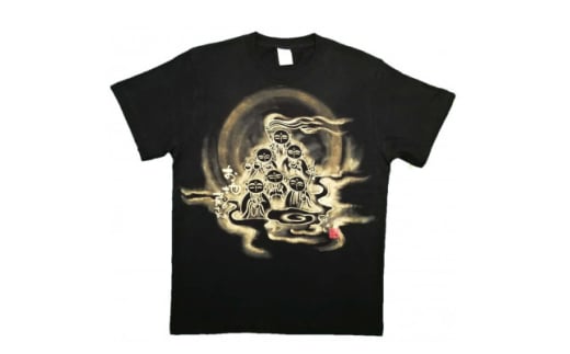 手描きTシャツ 仏画 六地蔵 黒 (半袖 Sサイズ)【1615571】 2081568 - 大阪府和泉市