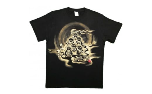 手描きTシャツ 仏画 六地蔵 黒 (半袖 Lサイズ)【1615577】 2081570 - 大阪府和泉市