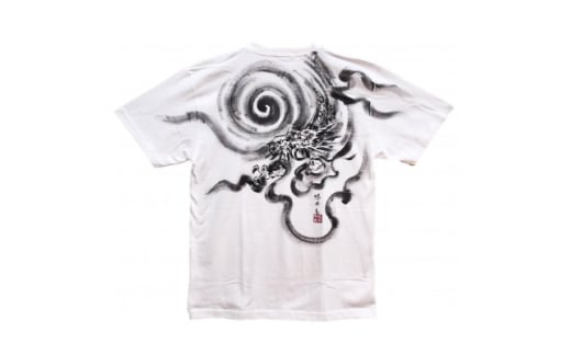 手描きTシャツ 日本画 龍神 白 (半袖 Sサイズ)【1615180】 2081533 - 大阪府和泉市