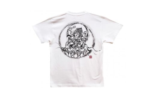 手描きTシャツ 仏画 愛染明王 白 (半袖 XLサイズ)【1615487】 2081543 - 大阪府和泉市