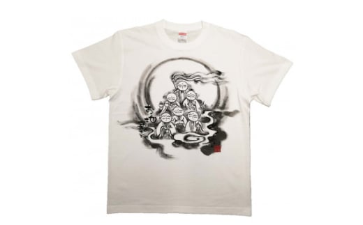 手描きTシャツ 仏画 六地蔵 白 (半袖 Sサイズ)【1615559】 2081564 - 大阪府和泉市