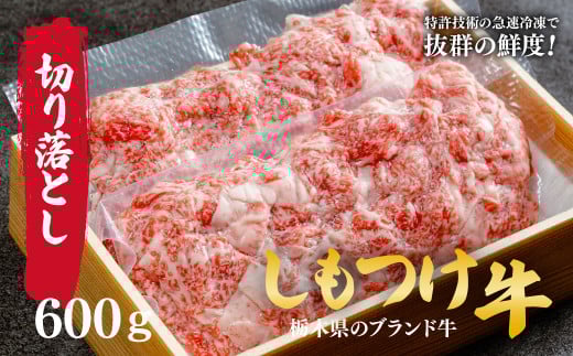 しもつけ牛の切り落とし600g | 牛肉 肉 お肉 産地直送 国産 国産牛 牛丼 交雑 赤身 霜降り 希少 旨味 旨み 熟成 急速冷凍 テクニカン テクニカン社 スキンパック 真空パック 真空包装 コトラミートカルチャ 栃木県 茂木町 2059487 - 栃木県茂木町