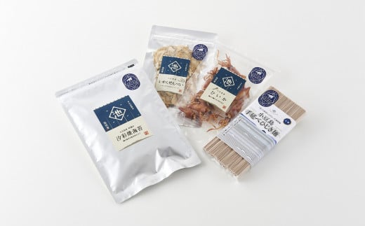 小豆島プレミアム 4品セット【味海苔・ひいか・いわしせんべい・ひじき麺】 1557688 - 香川県小豆島町