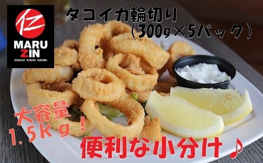 G-50007 タコイカ輪切り300g×5P(小分け) 2081649 - 北海道根室市