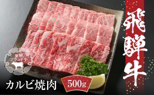 飛騨牛 カルビ焼肉 500g(1パック) 冷凍真空パック | 肉 お肉 焼肉 焼き肉 やきにく 黒毛和牛 和牛 人気 おすすめ 牛肉 ギフト お取り寄せ 飛騨高山ミート MZ037 2083849 - 岐阜県高山市