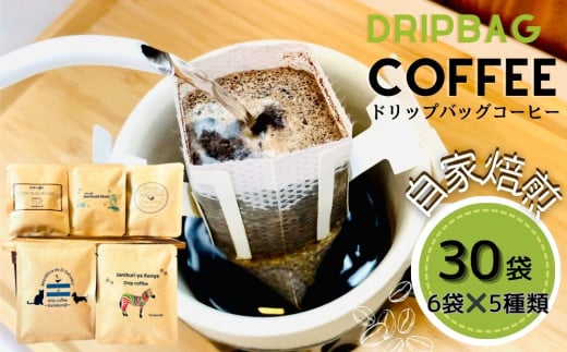 ドリップバッグコーヒー 自家焙煎 アソートセット 合計 30袋 (5種×各6袋)  ドリップコーヒー ブレンドコーヒー エルサルバドル コスタリカ メキシコ ケニア コーヒー coffee こーひー 飲み比べ  ギフト 贈り物 就労継続支援B型 からころ オンラインワンストップ 自治体マイページ 宮城県 東松島市 C 2093041 - 宮城県東松島市