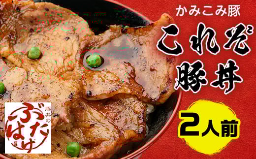 豚丼のぶたはげ「これぞ豚丼 2人前」(ロース豚肉、豚丼のたれ、コショウ)【1357286】