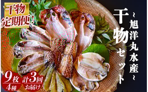 【定期便】 旭洋丸水産 手作り干物 定期便（3回便）　【 干物 ひもの 干物詰め合わせ お歳暮 静岡県産 伊豆 魚介類 アジ 金目鯛 海老 サバみりん  無添加 冷凍 美味しい 人気 ランキング オススメ 】　<AC-11>