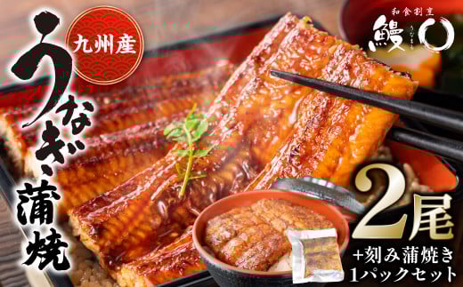 鰻丸(うなまる) 九州産 うなぎ蒲焼き2尾 ＆ 刻み蒲焼き1パックセット 鰻 ウナギ うなぎの蒲焼