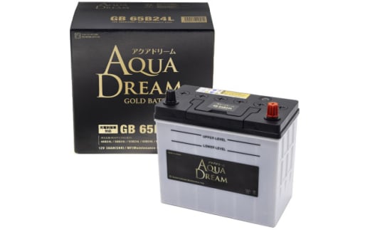 AQUADREAM GOLD 自動車始動用バッテリー 充電制御車対応  65B24L 1個【1608277】 2091987 - 奈良県天理市