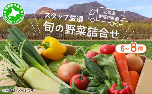 [5525-0527]【2025年 発送 】 先行予約 北海道 伊達市 産直 ・ 旬 の おまかせ 野菜 詰合せ