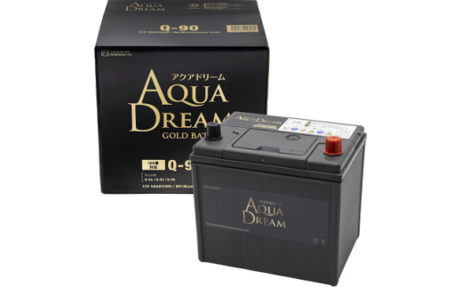 AQUADREAM GOLD 自動車始動用バッテリー ISS車対応  Q-90 1個【1608354】 2092005 - 奈良県天理市