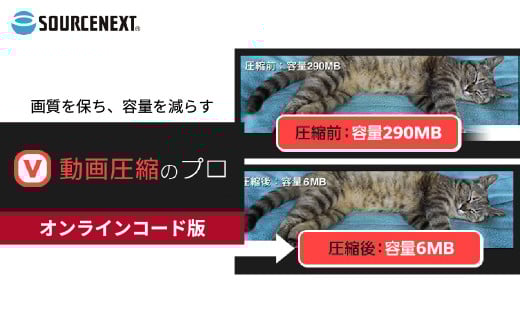 パソコンソフト 動画圧縮のプロ オンラインコード版 | パソコン PCソフト PC関連 おすすめ オススメ パソコン用品 ソフトウェア 動画圧縮ソフト 高画質 windows ソースネクスト 埼玉県 東松山市