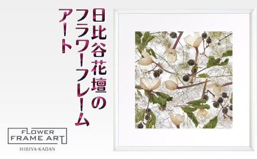 日比谷花壇のフラワーフレームアート Timeless Whispers（永遠のささやき） ソフケン アルミフレーム 25x25cm