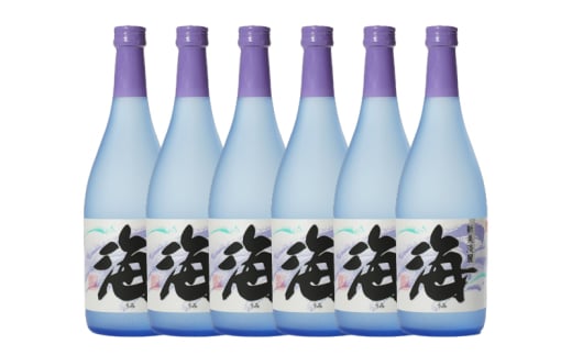 2857 【鹿児島・特約店限定販売】 本格芋焼酎 『海』 720ml 4合瓶×6本セット　KN034-001-01 1958611 - 鹿児島県鹿屋市