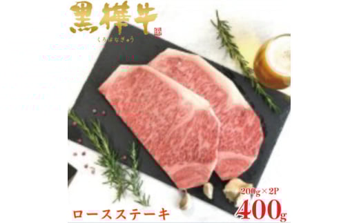 くまもと黒毛和牛 黒樺牛 A4～A5等級 ロースステーキ 計400g＜杉本本店＞(美里町)【1617809】