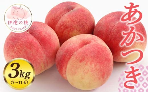 福島県産 あかつき 約3kg 2025年7月下旬～2025年8月上旬発送 先行予約 予約 伊達の桃 桃 もも モモ 果物 くだもの フルーツ 名産品 国産 食品 F20C-547 299381 - 福島県伊達市