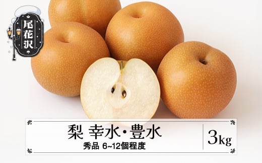 先行予約 梨 幸水 豊水 秀品 約3㎏ (6～12個程度) 9月上旬~下旬頃発送 山形県産 フルーツ 果物 くだもの なし 和梨 2025年産 令和7年産 佐竹物産 sb-nahkx3 2093152 - 山形県尾花沢市