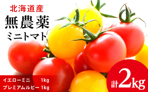 無農薬 ミニトマト イエローミニ プレミアムルビー 各１ｋｇ