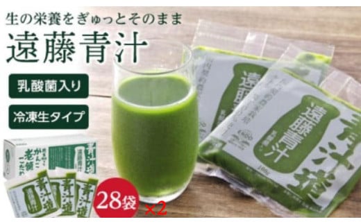 遠藤青汁 【生】 冷凍 2箱 5.6kg( 100g × 56袋 ) | 健康 美容 乳酸菌 国産 ケール ビタミン ミネラル 食物繊維 冷凍 ロングセラー お試し青汁 遠藤青汁 新鮮 高知県 南国市