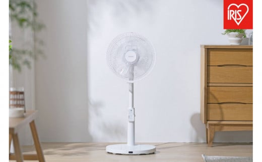 扇風機 DCリビング扇 首振りメカ式 LFD-307LE-W ホワイト