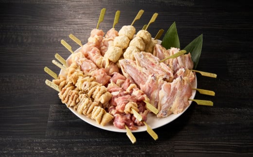 名古屋コーチン焼鳥　5種20本セット（もも・むね・手羽中・皮・つくね）