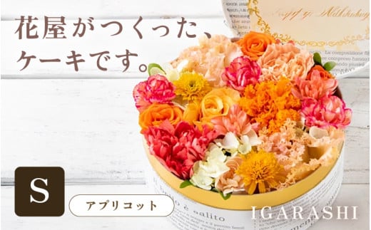 花屋がつくったフラワーケーキ S  （アプリコット） [aw062-a001_03] 1135331 - 福井県あわら市