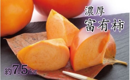 濃厚！富有柿　秀品　M～Ｌサイズ　約7.5kg入り【GO-03】