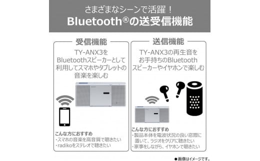 神奈川県川崎市のふるさと納税 東芝 Bluetooth送受信機能付 ＣＤラジオ TY-ANX3(W)