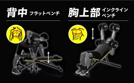 アジャスタブルベンチ/FA221Y 健康 運動 ダイエット 家庭用 ベンチプレス 筋トレ トレーニング 