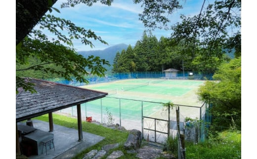 奈良県曽爾村民宿2・7 テニスコート貸切チケット（1面 1日貸切） /// テニス チケット 貸切 貸し切り