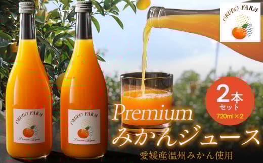 Premiumみかんジュース（2本セット）※北海道・沖縄・離島への配送不可  【 ふるさと納税 人気 おすすめ ランキング 柑橘 みかん ミカン フルーツ みかんジュース オレンジジュース 温州みかん 温州ミカン 温州蜜柑 果物 ジュース 愛媛  OKUBO FARM 愛媛県 伊方町 送料無料 】 IKTAT002 