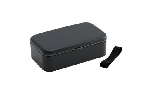 箸付き 弁当箱 1000ml 1段 ランチボックス お弁当 18cm 大人 メンズ バイオマス環境に配慮したランチボックス アッシュカラー アッシュブラック 黒【子供 食洗機可 電子レンジ可 仕切付 ランチベルト】 スケーターPLB10HB 672408 奈良県 奈良市 なら 6-307 2096648 - 奈良県奈良市