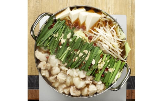 【博多大丸おすすめ品】「海千」博多もつ鍋1人前セット(醤油・味噌) 1958724 - 福岡県福岡市