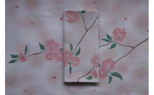 注染め手ぬぐい 八重桜 合同会社工藝舎 奈良県 奈良市 なら 12-076 2096437 - 奈良県奈良市
