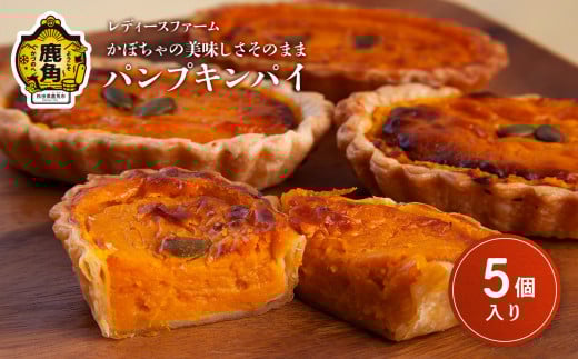 かぼちゃの美味しさそのまま パンプキンパイ 5個入（箱入り）【レディースファーム】パンプキン レディース ファーム 秋田県 秋田 あきた 鹿角市 鹿角 かづの 国産 グルメ ギフト スイーツ ランキング 2085157 - 秋田県鹿角市