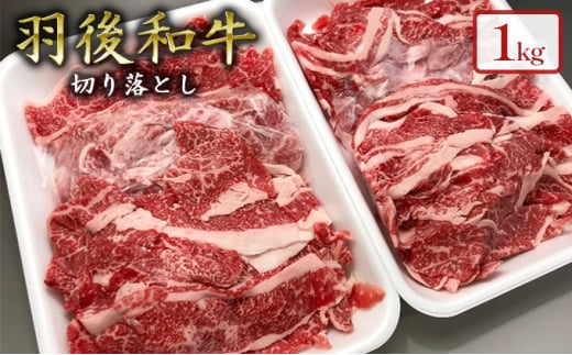 1kgのボリューム!羽後和牛 切り落とし 276093 - 秋田県羽後町