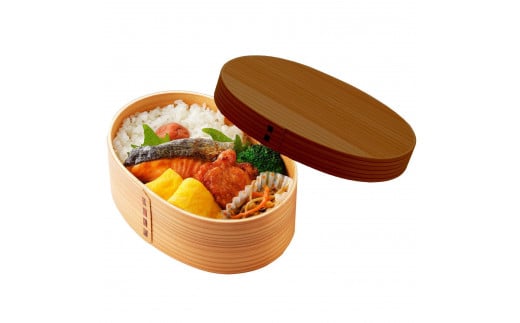 ［マロンブラウン］曲げわっぱ 弁当箱 一段 カラー 紀州漆器 伝統工芸［YS132］ 2096601 - 和歌山県九度山町