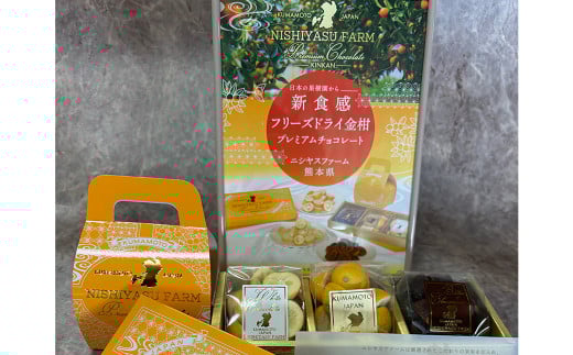 熊本の金柑フリーズドライショコラ 3種×1箱 お菓子 洋菓子 スイーツ おやつ 金柑 きんかん 熊本産金柑