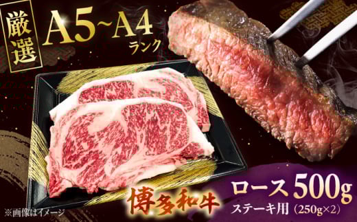 [数量限定 博多和牛]ロースステーキ用 計500g 2枚入 株式会社チクゼンヤ/桂川町 [ADBZ049]