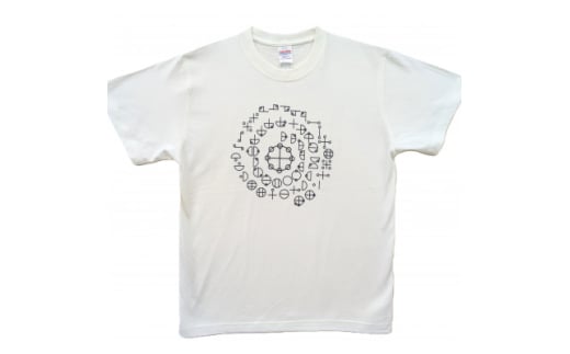 Tシャツ カタカムナ 麻炭 白 (半袖 160サイズ)【1619673】 2099243 - 大阪府和泉市