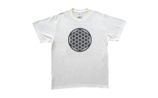 Tシャツ フラワー・オブ・ライフ 麻炭 白 (半袖 Lサイズ)【1619663】 2099236 - 大阪府和泉市