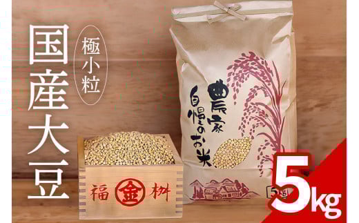 大豆 5kg 極小粒  岡田ファーム だいず ダイズ 国産 小粒 料理 煮豆 豆乳 納豆 用途多彩 健康食品 高たんぱく 保存食 産地直送 送料無料 (G237) 2098331 - 茨城県石岡市